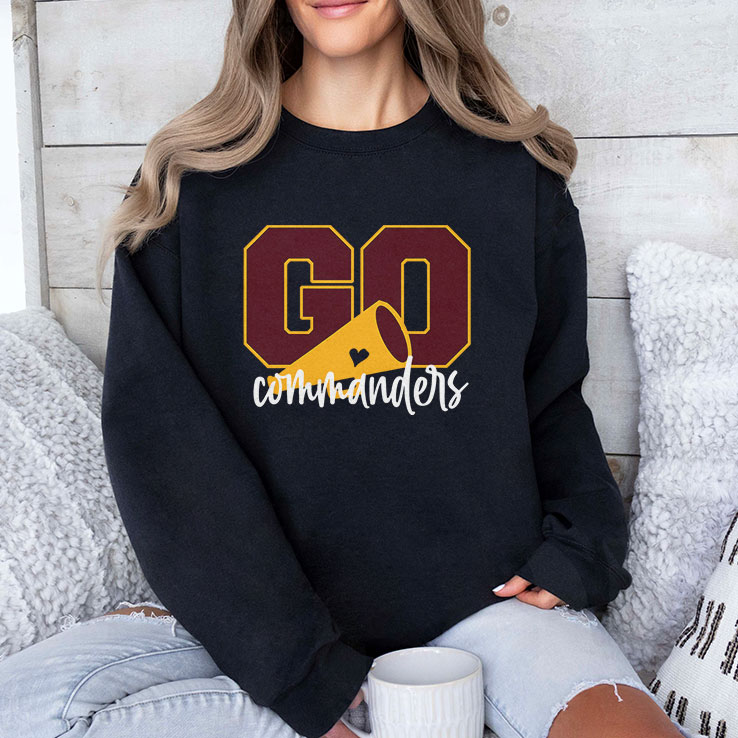 Go Cheer Commanders T Shirt Go Cheer Commanders T Shirt