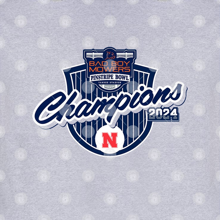Nebraska Cornhuskers Pinstripe Bowl Champions T Shirt Nebraska Cornhuskers Pinstripe Bowl Champions T Shirt