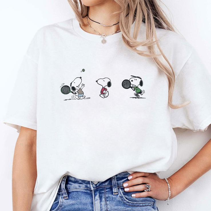 Peanuts Snoopy Tennis T Shirt Peanuts Snoopy Tennis T Shirt