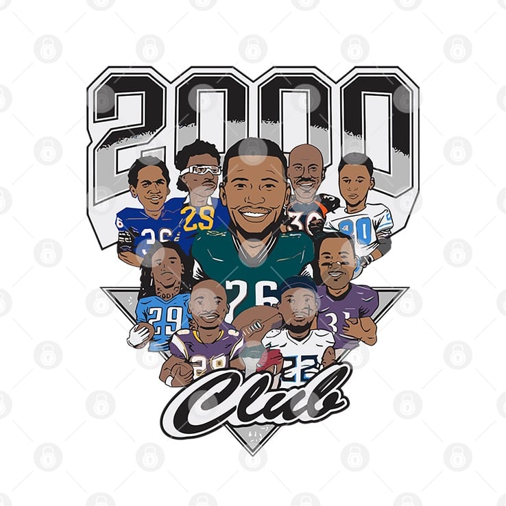 Saquon Barkley 2000 Club T Shirt Saquon Barkley 2000 Club T Shirt