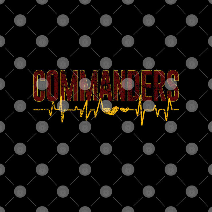 Washington Commanders Heart Beat T Shirt Washington Commanders Heart Beat T Shirt
