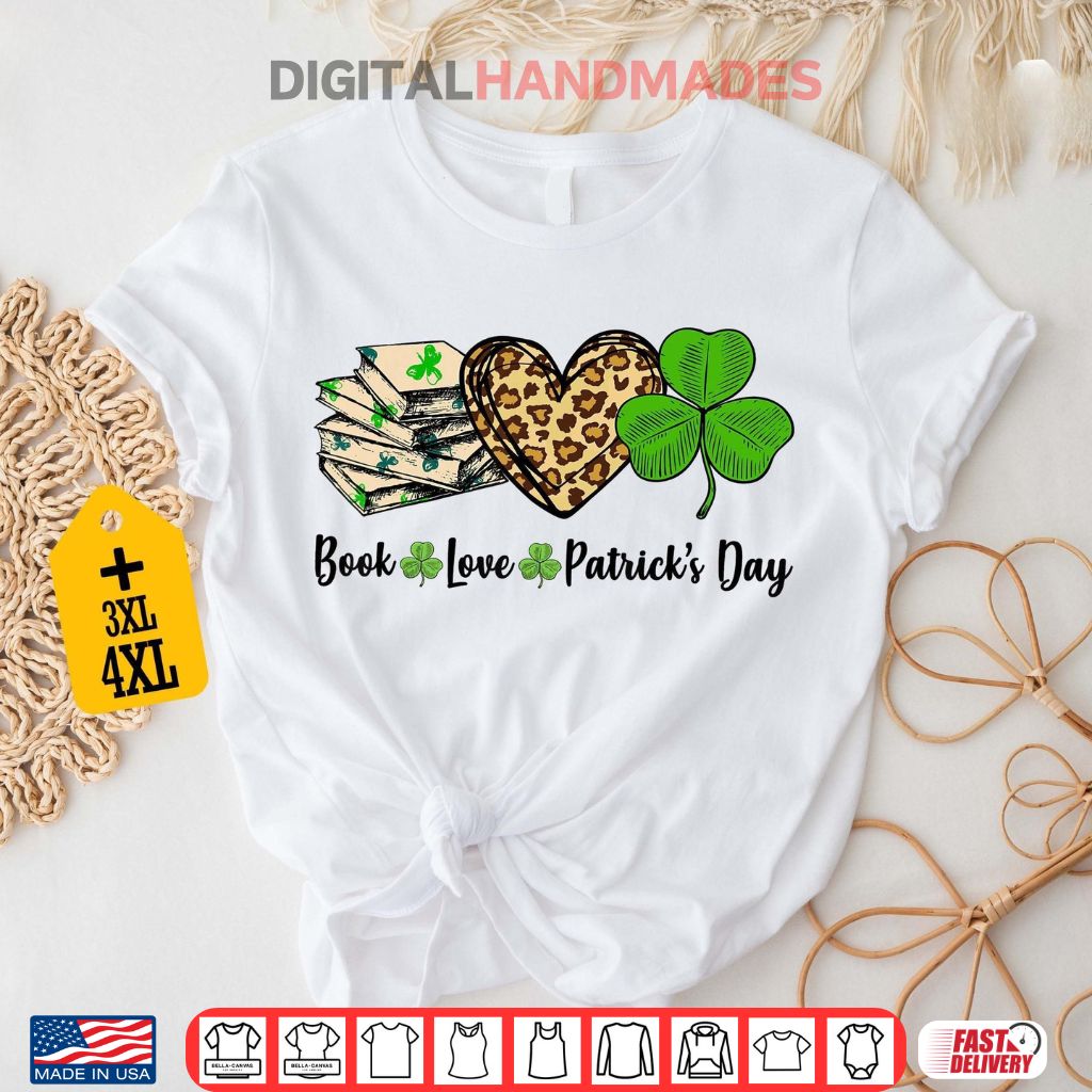 Book Love St. Patrick’s Day Shirt Book Love St. Patrick’s Day Shirt