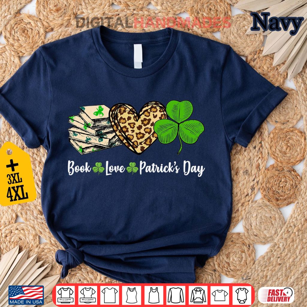 Book Love St. Patrick’s Day Shirt Book Love St. Patrick’s Day Shirt