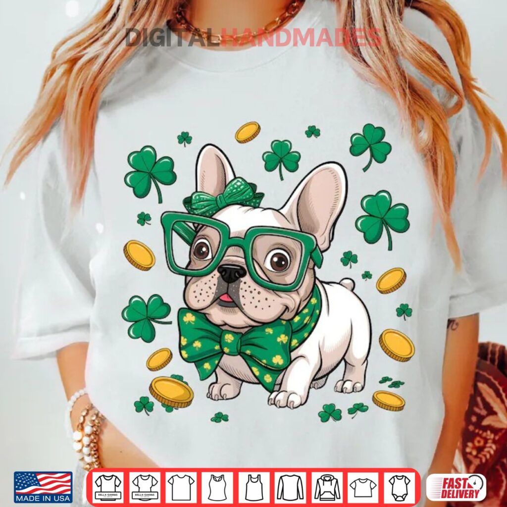French Bulldog Shamrock St. Patricks Day Shirt