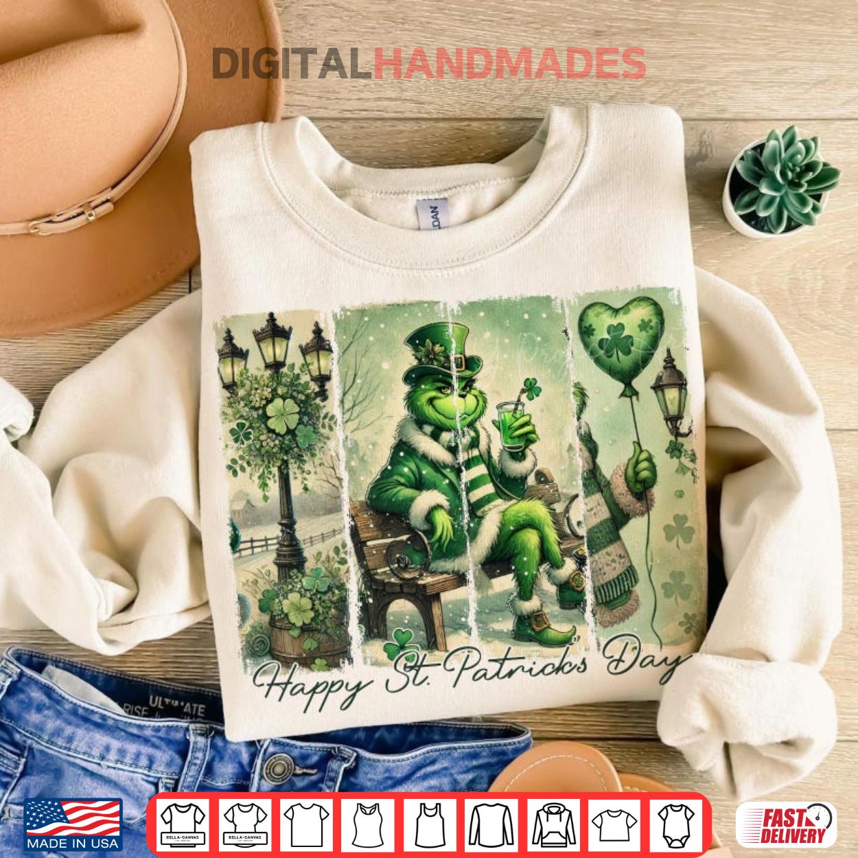 Grinch Happy St Patrick’s Day Shamrock Shirt Grinch Happy St Patrick’s Day Shamrock Shirt