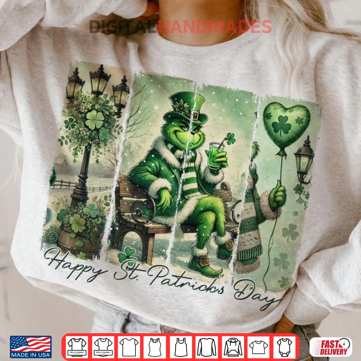 Grinch Happy St Patrick’s Day Shamrock Shirt Grinch Happy St Patrick’s Day Shamrock Shirt