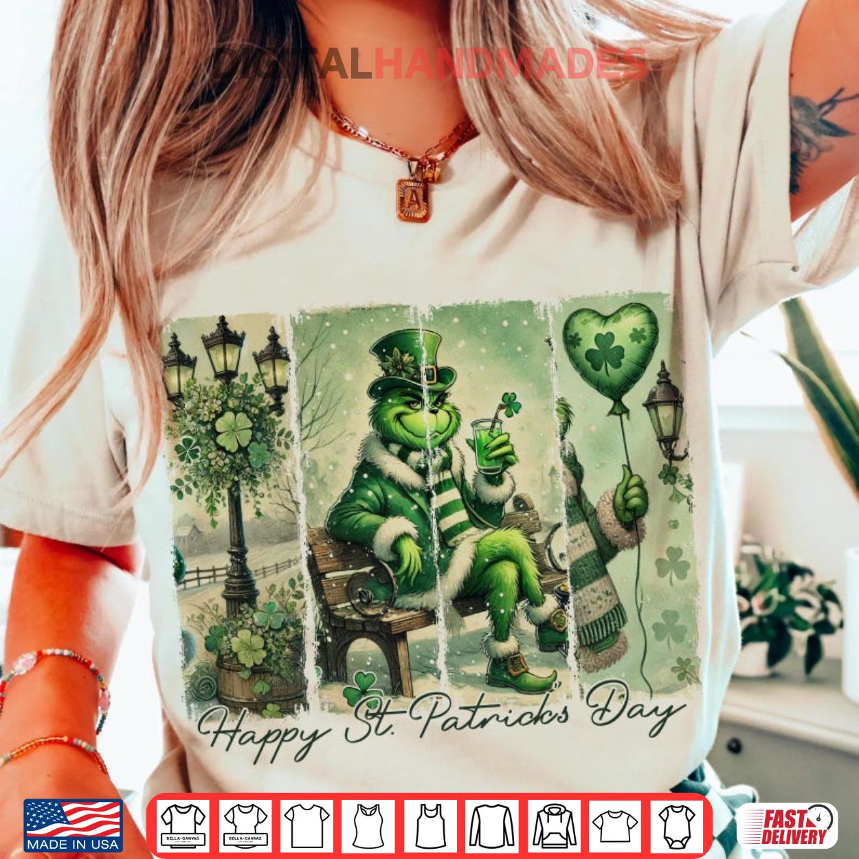 Grinch Happy St Patrick’s Day Shamrock Shirt Grinch Happy St Patrick’s Day Shamrock Shirt