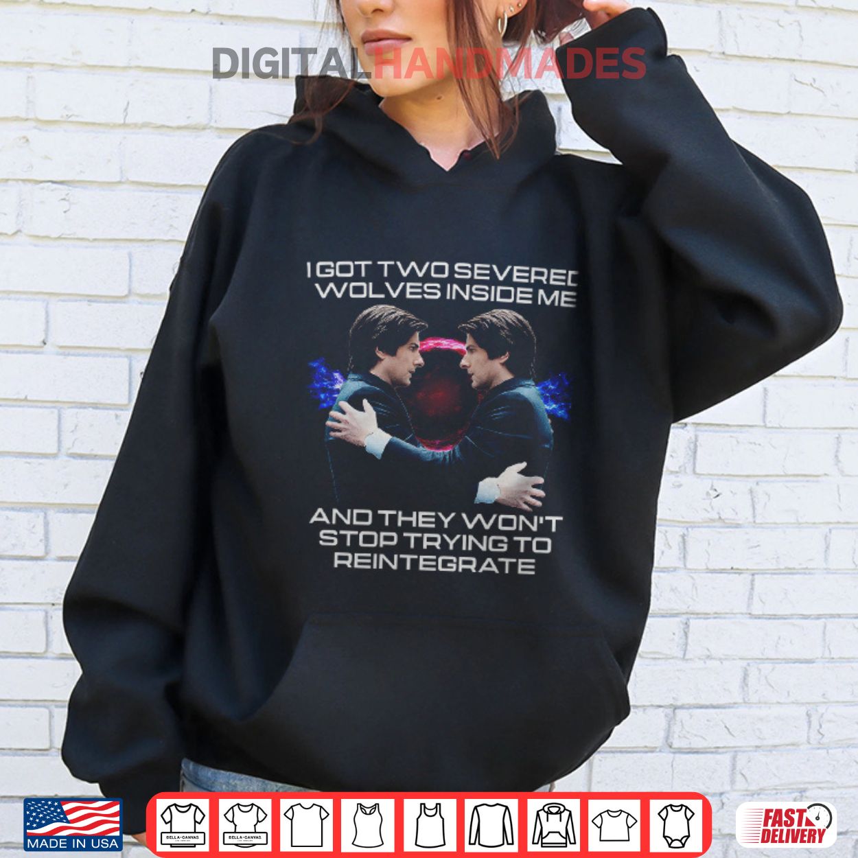 I Got Two Severed Wolves Inside Me And They Won’t Stop Trying To Reintegrate Severance Shirt I Got Two Severed Wolves Inside Me And They Won’t Stop Trying To Reintegrate Severance Shirt