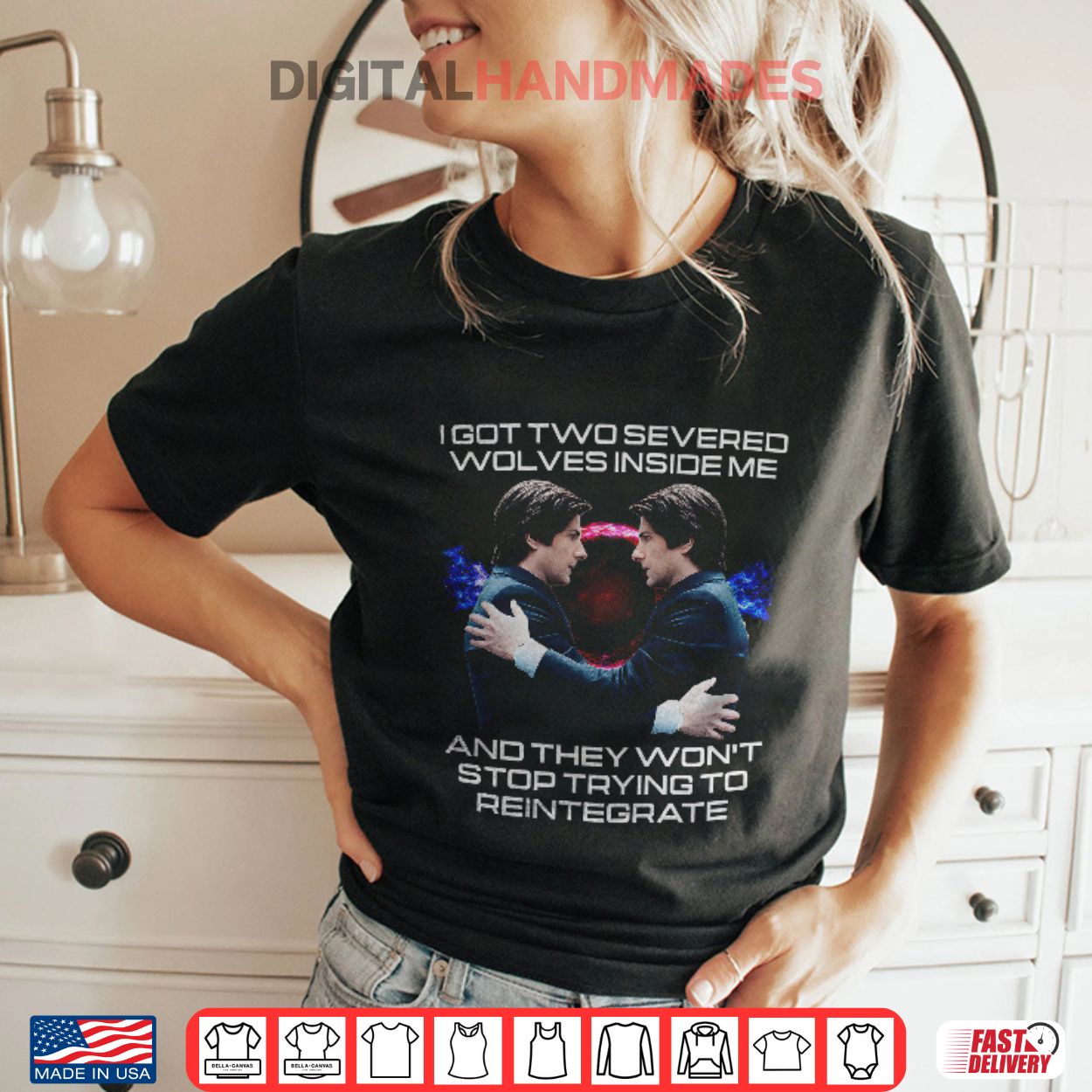 I Got Two Severed Wolves Inside Me And They Won’t Stop Trying To Reintegrate Severance Shirt I Got Two Severed Wolves Inside Me And They Won’t Stop Trying To Reintegrate Severance Shirt