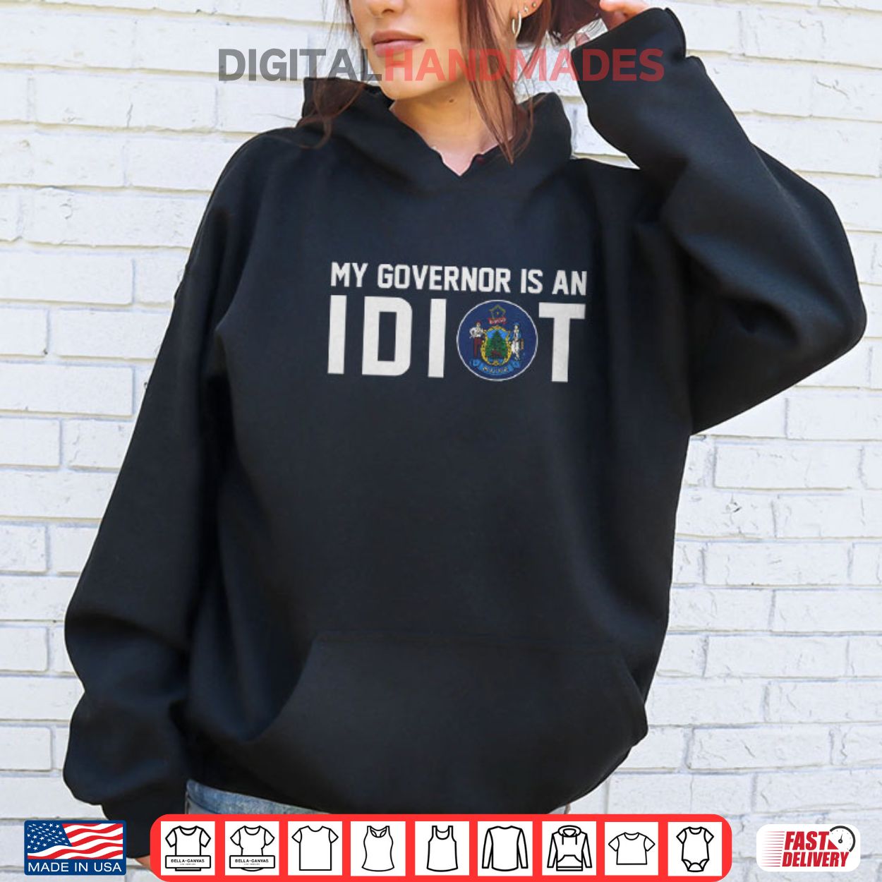 Maine My Governor Is An Idiot Shirt Maine My Governor Is An Idiot Shirt