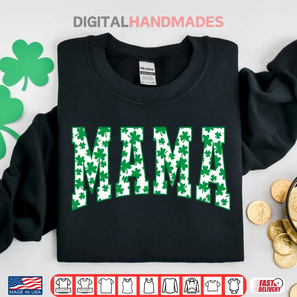 Mama Shamrock St. Patricks Day Shirt 2
