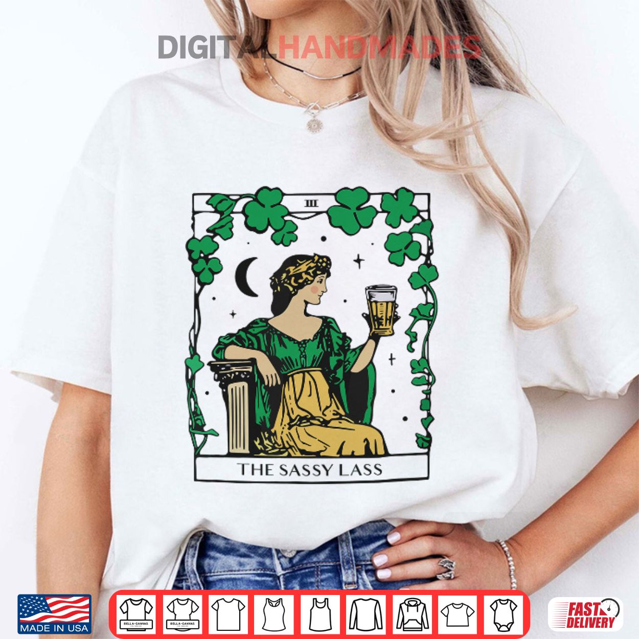 Patrick’s Day The Sassy Lass Tarot Card Shirt Patrick’s Day The Sassy Lass Tarot Card Shirt