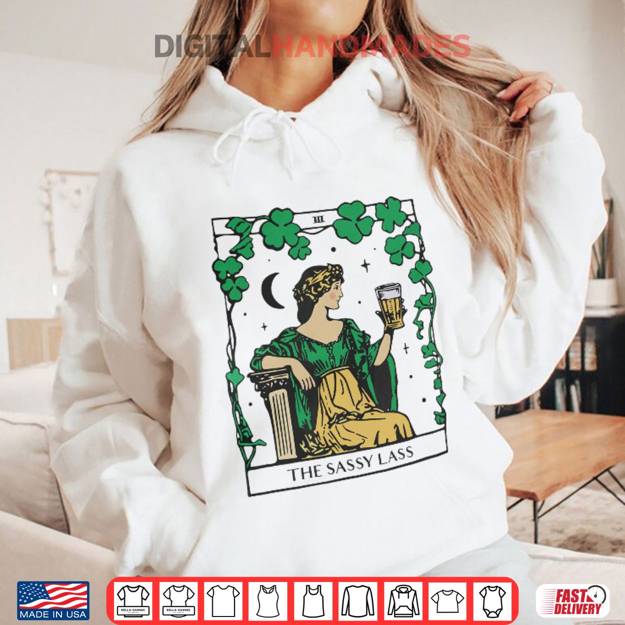 Patrick’s Day The Sassy Lass Tarot Card Shirt Patrick’s Day The Sassy Lass Tarot Card Shirt