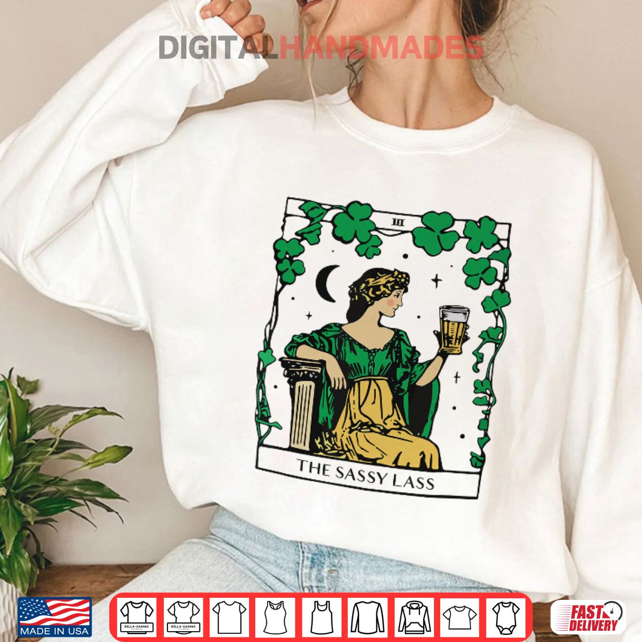 Patrick’s Day The Sassy Lass Tarot Card Shirt Patrick’s Day The Sassy Lass Tarot Card Shirt