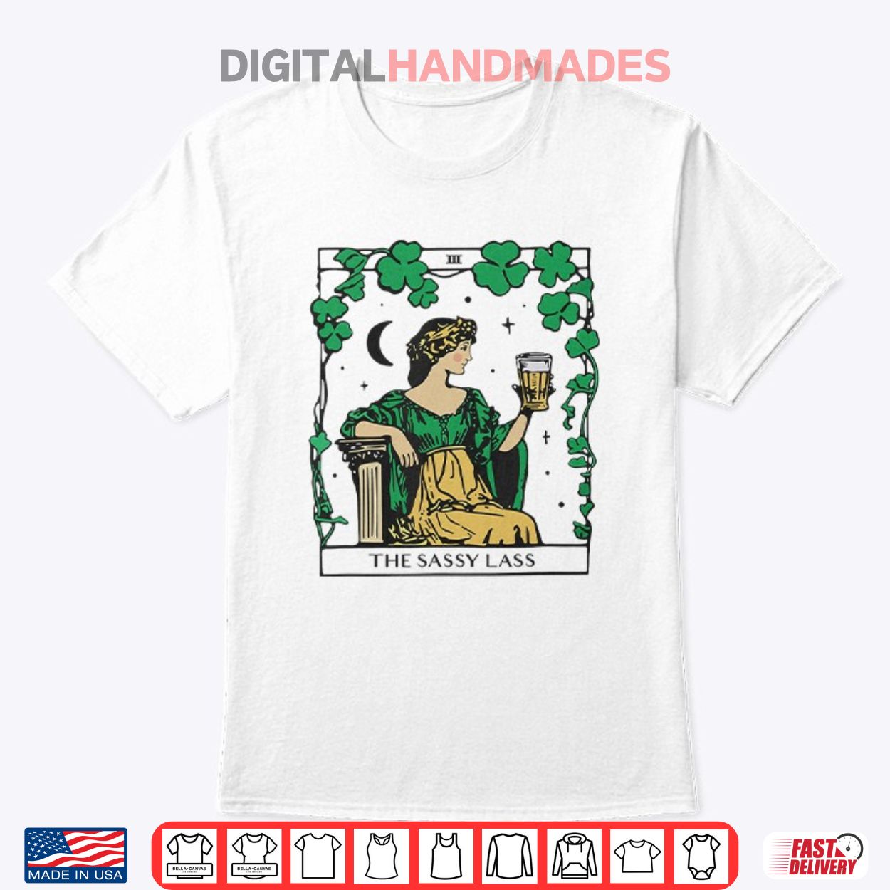 Patrick’s Day The Sassy Lass Tarot Card Shirt Patrick’s Day The Sassy Lass Tarot Card Shirt