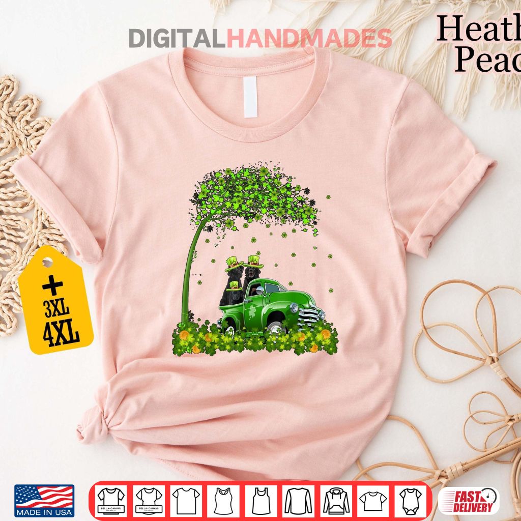 St. Patricks Day Dogs In Truck Shirt 6