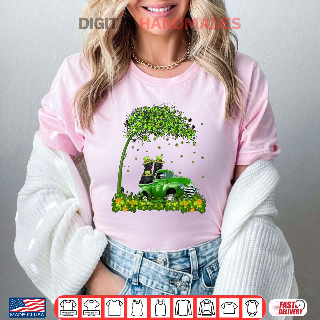 St. Patricks Day Dogs In Truck Shirt