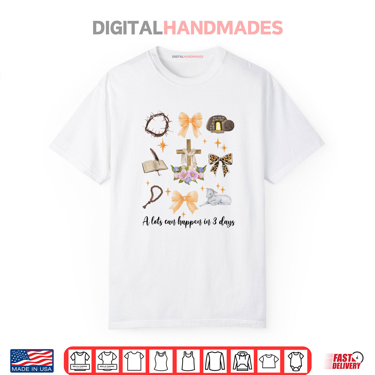 A Lot Can Happen in 3 Days Easter Day Christian Religious Shirt A Lot Can Happen in 3 Days Easter Day Christian Religious Shirt