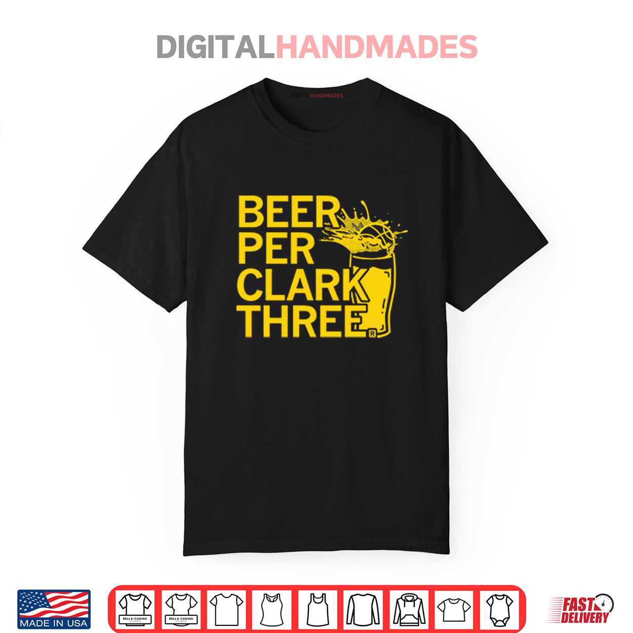 Beer Per Clark Three Caitlin Clark Shirt Beer Per Clark Three Caitlin Clark Shirt
