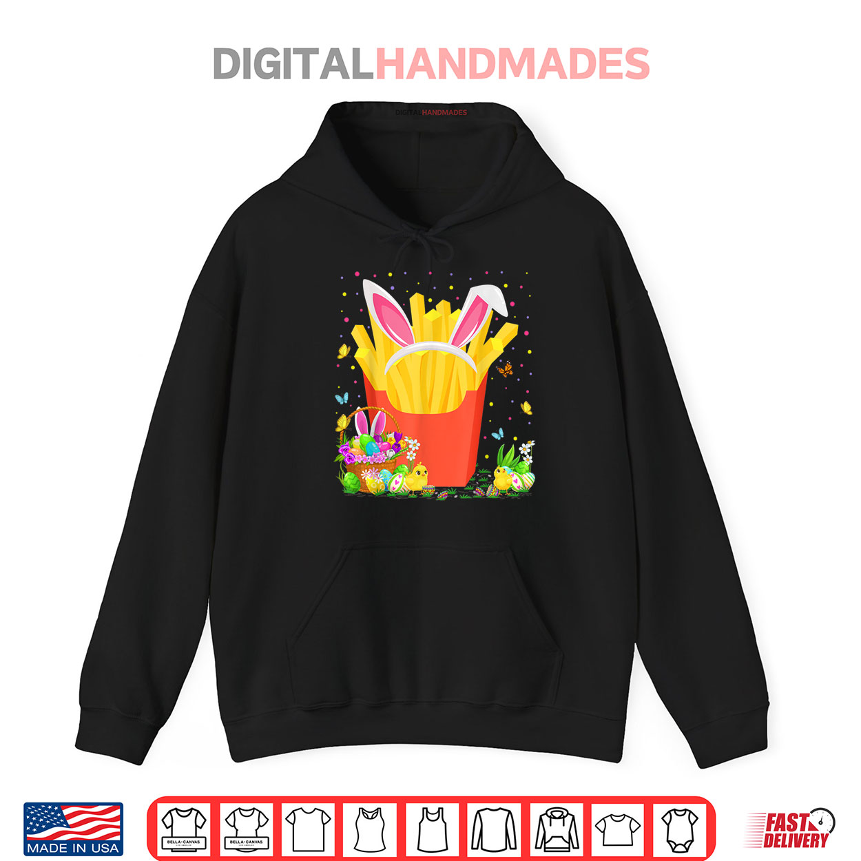 French Fries Food Easter Egg Hunt Bunny French Fries Easter Shirt French Fries Food Easter Egg Hunt Bunny French Fries Easter Shirt