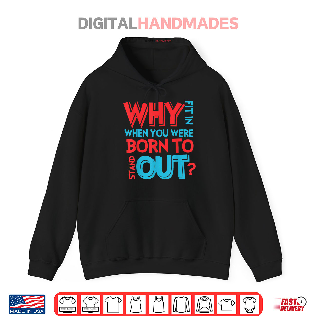 Why Fit In When You Were Born To Stand Out Autism Teachers Shirt Why Fit In When You Were Born To Stand Out Autism Teachers Shirt