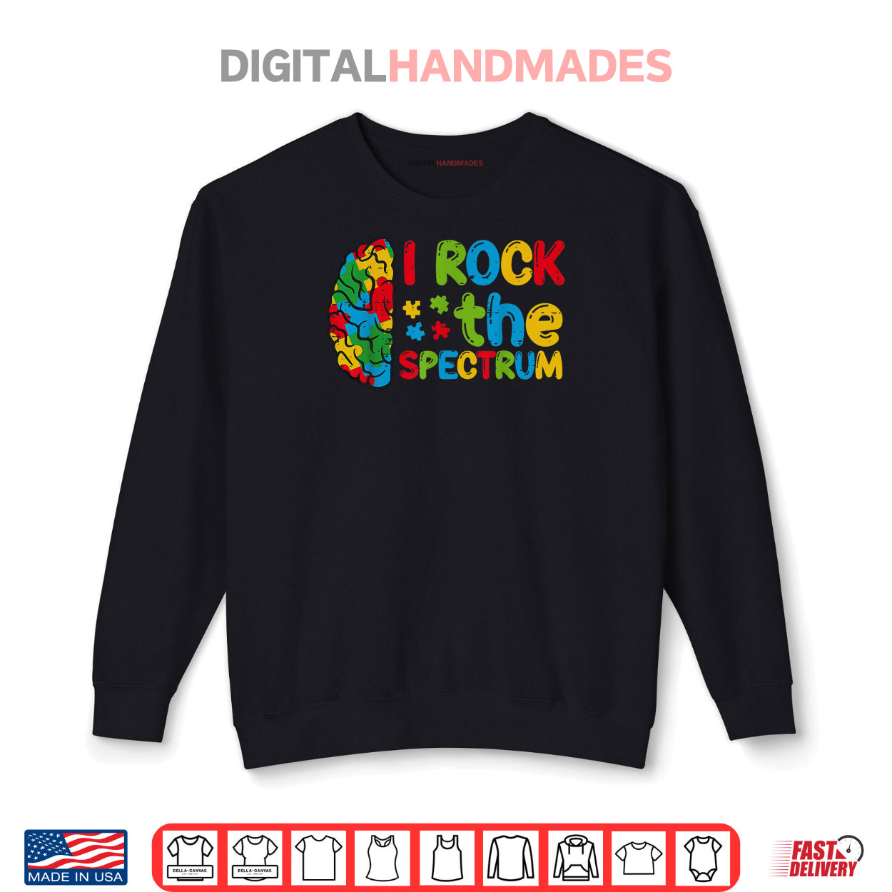 Autism Brain I Rock The Spectrum Awareness Boys Girls Shirt Autism Brain I Rock The Spectrum Awareness Boys Girls Shirt