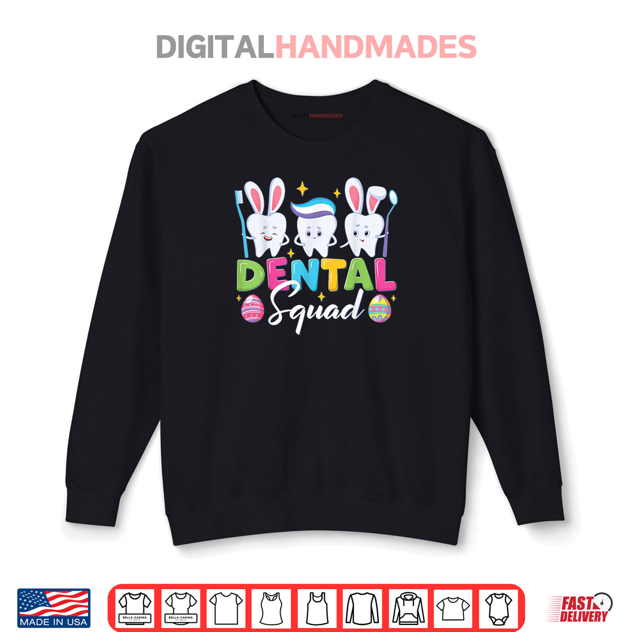 Dental Squad Easter Day Dental Assistant Dentist Bunny Tooth Shirt Dental Squad Easter Day Dental Assistant Dentist Bunny Tooth Shirt