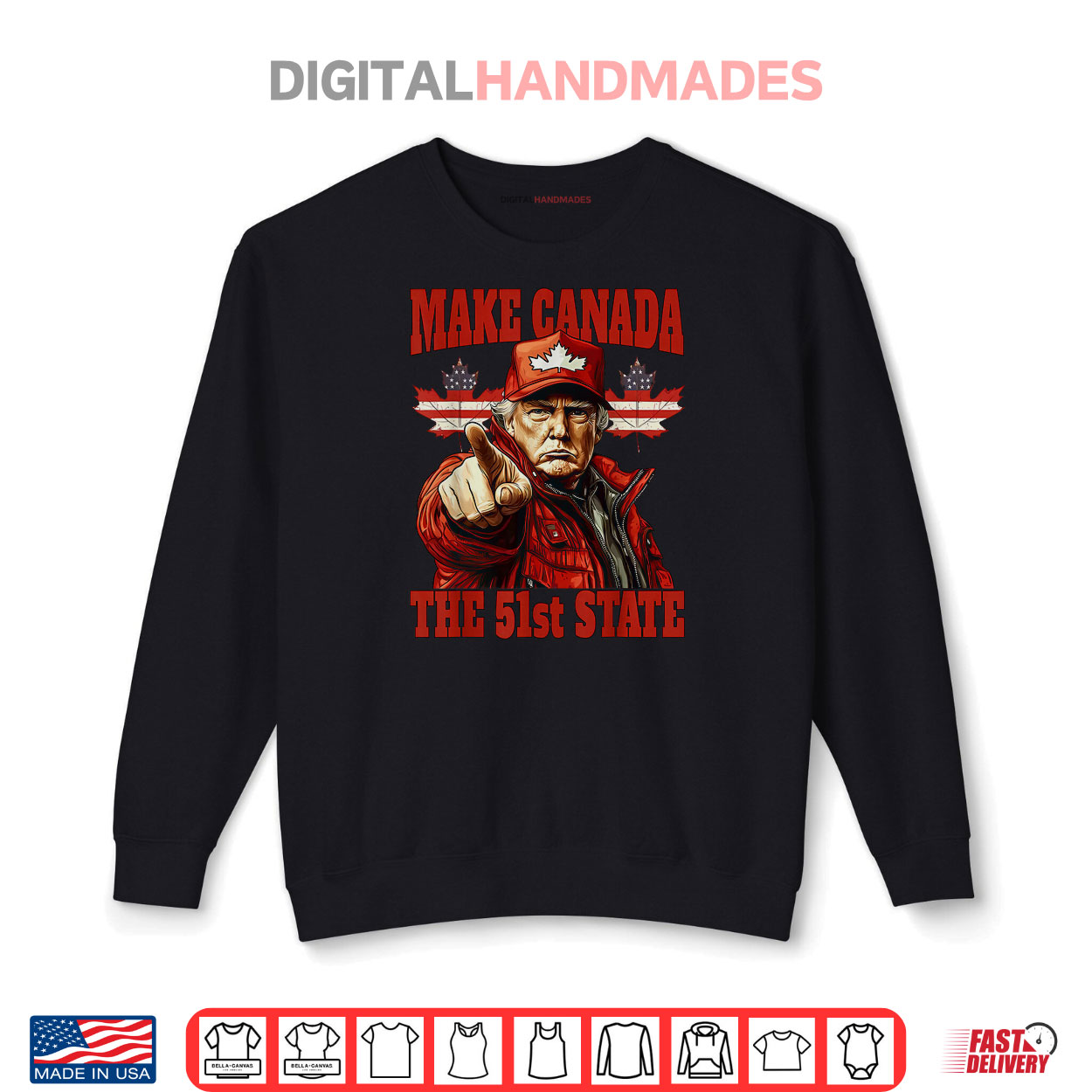 Funny Donald Trump Make Canada 51st State Shirt Funny Donald Trump Make Canada 51st State Shirt