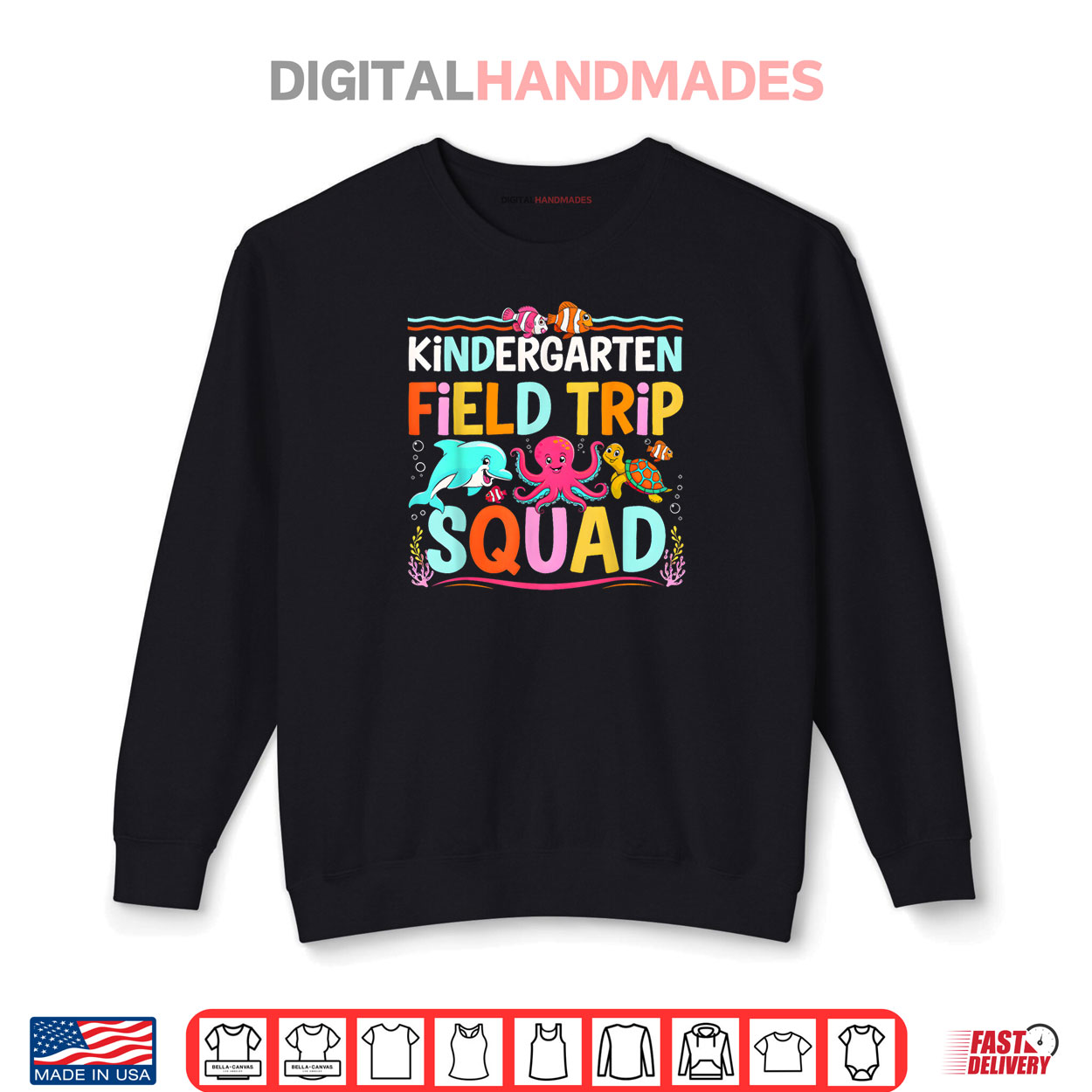 Underwater Sea Life Aquarium Field Trip Squad Kindergarten Shirt Underwater Sea Life Aquarium Field Trip Squad Kindergarten Shirt