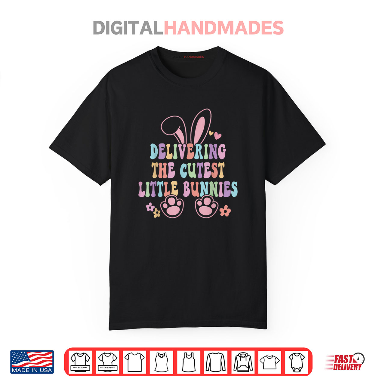 Labor And Delivery Nurse Easter Bunny L&D Nurse Easter Day Shirt Labor And Delivery Nurse Easter Bunny L&D Nurse Easter Day Shirt