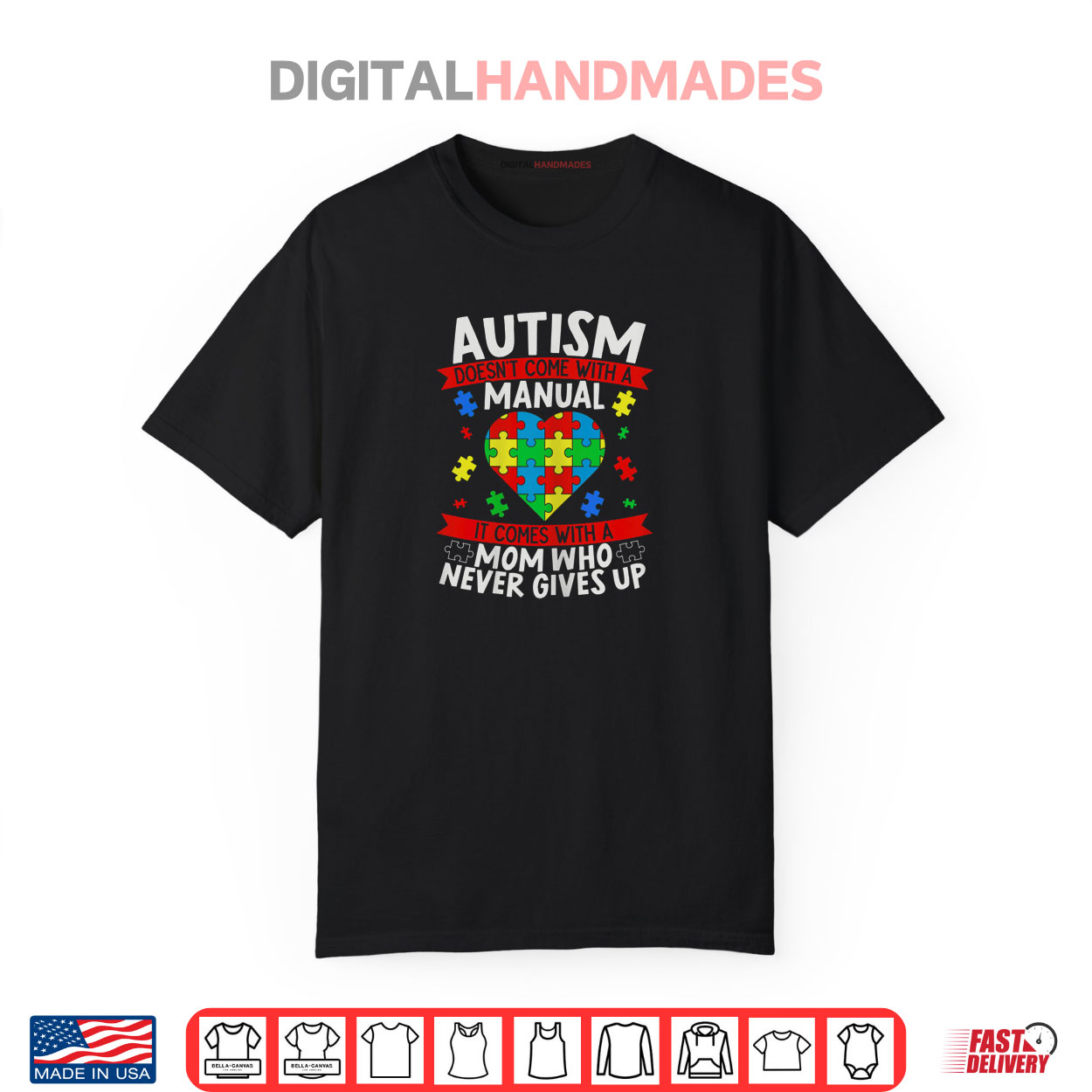 Womens Autism Doesn’t Come With A Manual Autism Mom Mothers Day Shirt Womens Autism Doesn’t Come With A Manual Autism Mom Mothers Day Shirt