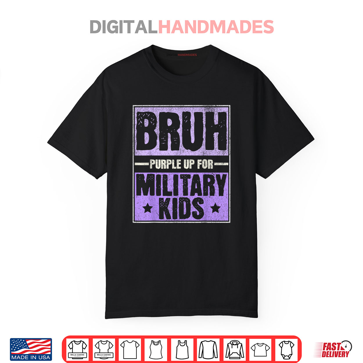 Bruh Purple Up for Military Kids Month Military Child Month Shirt Bruh Purple Up for Military Kids Month Military Child Month Shirt
