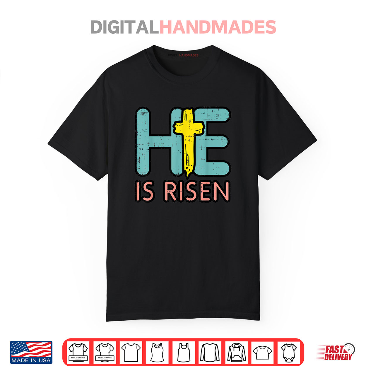 Easter HE Is Risen Jesus Resurrection Christian Shirt Easter HE Is Risen Jesus Resurrection Christian Shirt