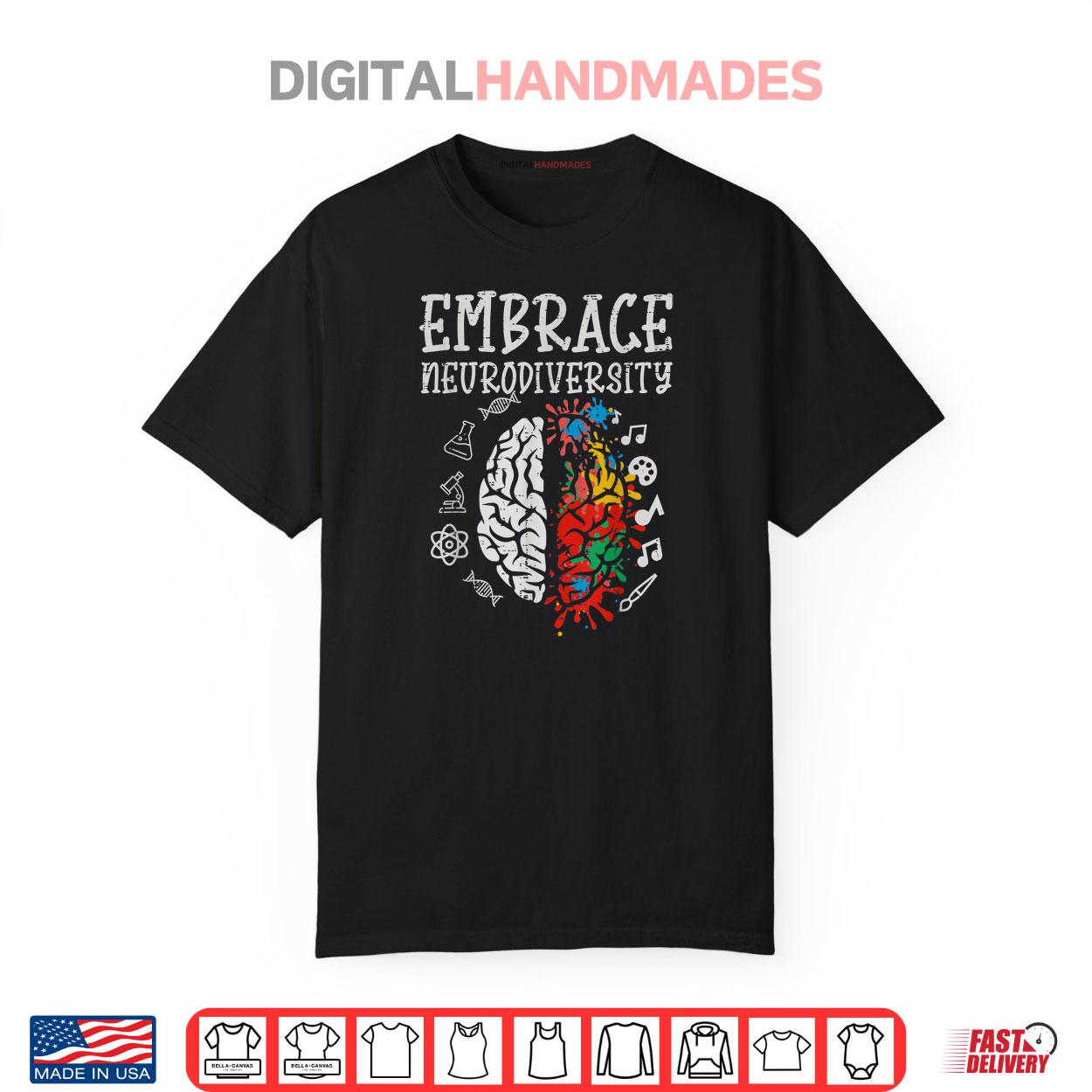 Embrace Neurodiversity Autism Awareness ASD Men Women Shirt Embrace Neurodiversity Autism Awareness ASD Men Women Shirt