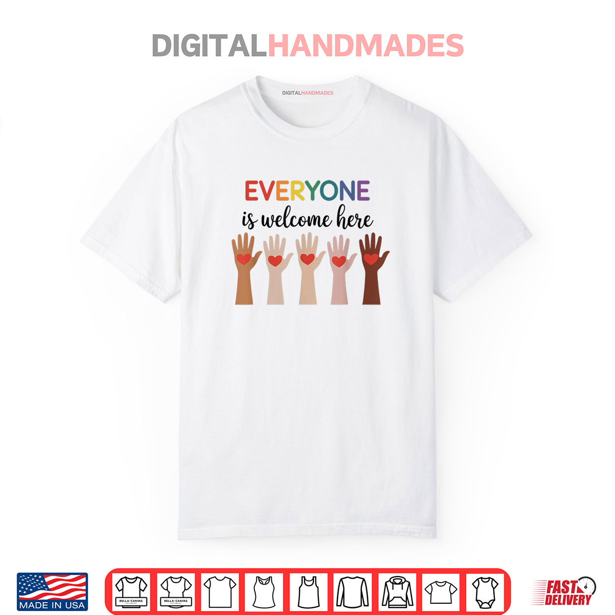 Everyone Is Welcome Here Idaho Teacher TShirt Everyone Is Welcome Here Idaho Teacher TShirt