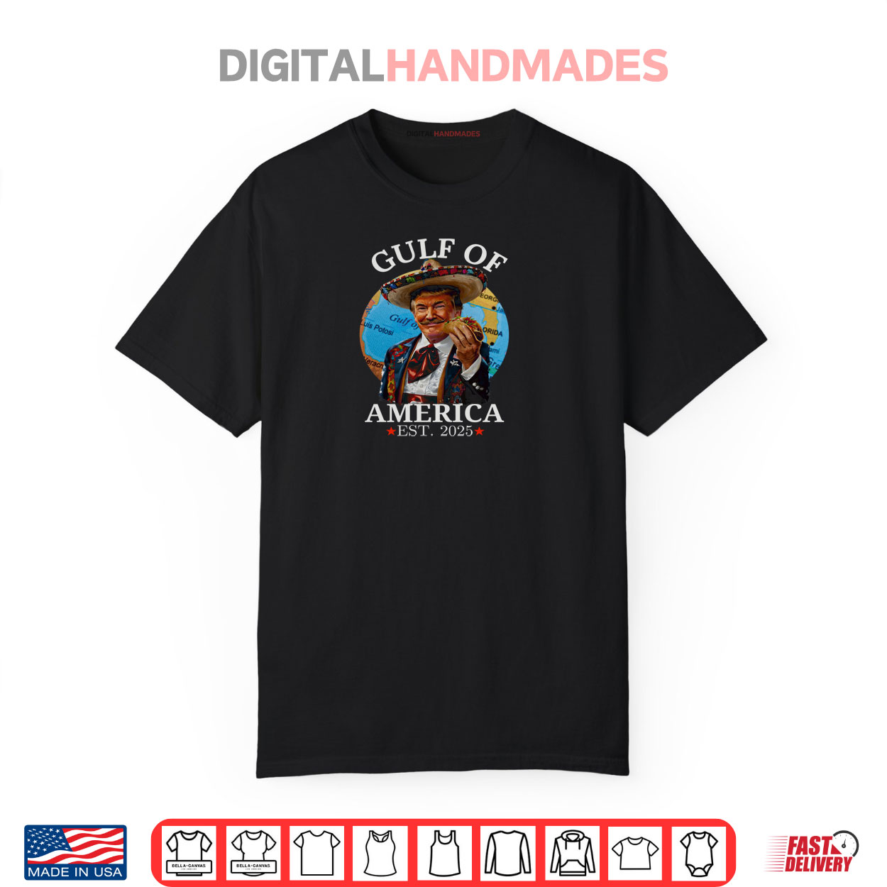 Funny Trump Shirt Gulf Of Us America Est 2025 Pullover Hoodie Funny Trump Shirt Gulf Of Us America Est 2025 Pullover Hoodie