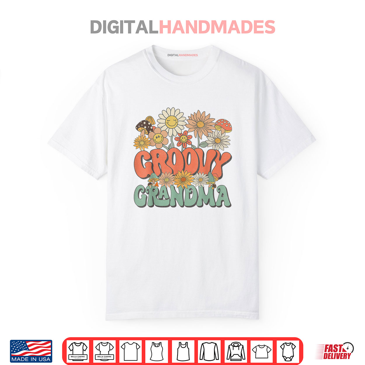 Groovy Grandma Floral Hippie Retro Daisy Flower Mother’s Day Shirt Groovy Grandma Floral Hippie Retro Daisy Flower Mother’s Day Shirt