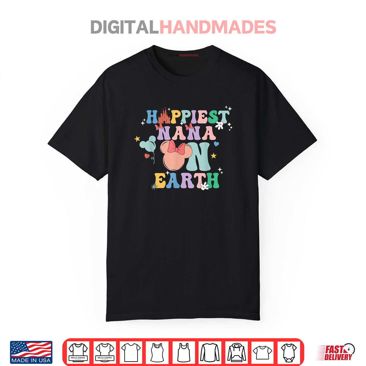 Happiest Nana On Earth Groovy Mom Mother’s Day Shirt Happiest Nana On Earth Groovy Mom Mother’s Day Shirt