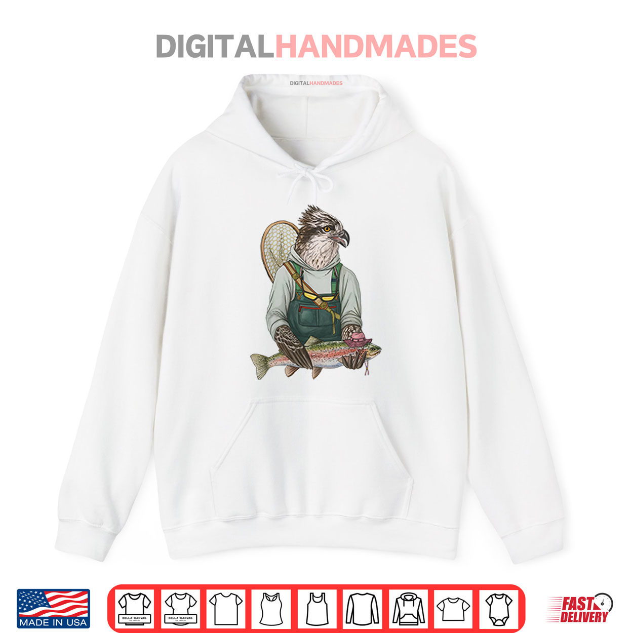 Osprey Fishing Trout Shirt Osprey Fishing Trout Shirt