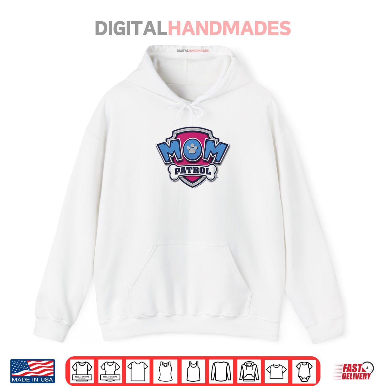 PAW Patrol Mother’s Day Mom Patrol Badge Shirt PAW Patrol Mother’s Day Mom Patrol Badge Shirt