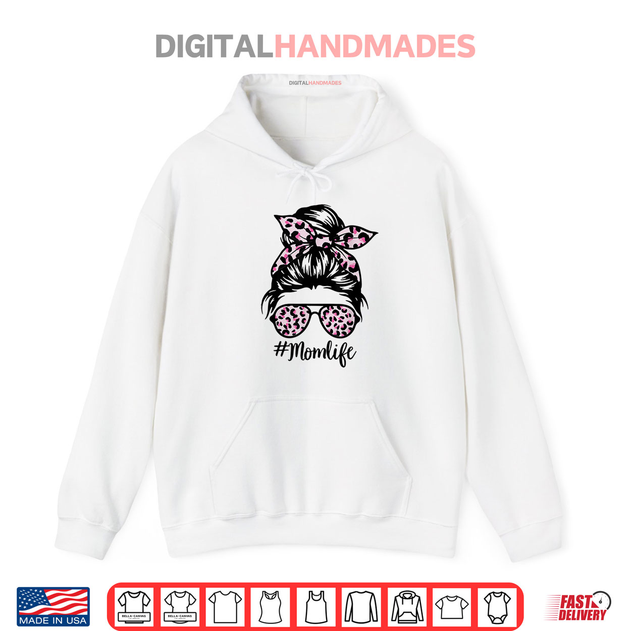 Pink Leopard Messy Bun Hair Glasses Mom Life Mother’s Day Shirt Pink Leopard Messy Bun Hair Glasses Mom Life Mother’s Day Shirt