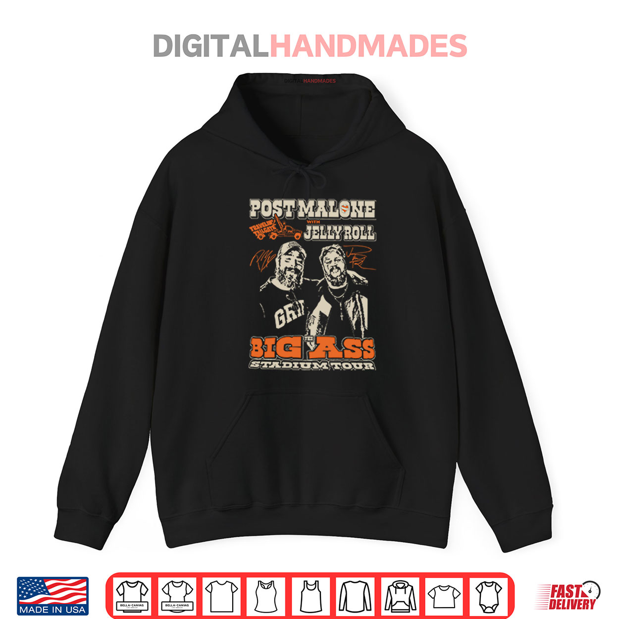 Post Malone Jelly Roll Big Ass Stadium Tour Shirt Post Malone Jelly Roll Big Ass Stadium Tour Shirt