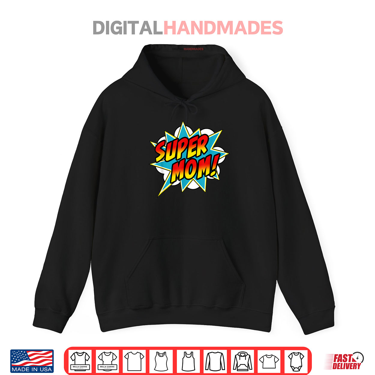 Super Mom Comic Book Superhero Mother’s Day Shirt Super Mom Comic Book Superhero Mother’s Day Shirt