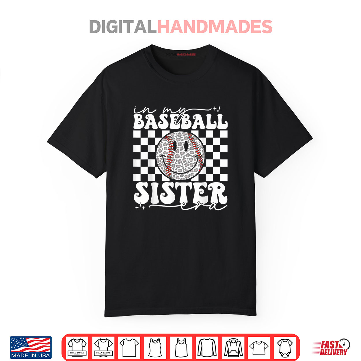 Celebrate Every "Era" of Motherhood with Unique Gifts 54 In My Baseball Sister Era Leopard Sister Baseball Girl Women Shirt