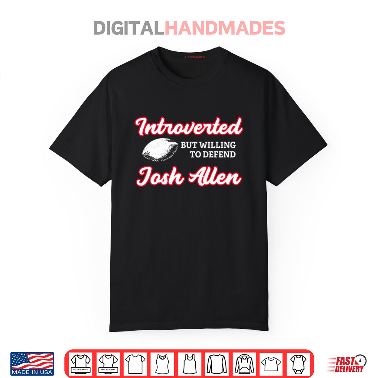 Introverted But Willing To Defend Josh Allen Buffalo Bills Shirt Introverted But Willing To Defend Josh Allen Buffalo Bills Shirt