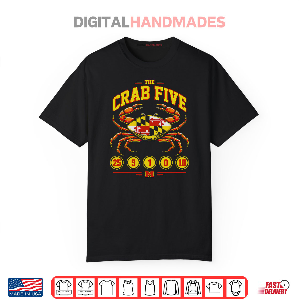 Maryland Basketball Crab Five Flag 25 9 1 0 10 Shirt Maryland Basketball Crab Five Flag 25 9 1 0 10 Shirt
