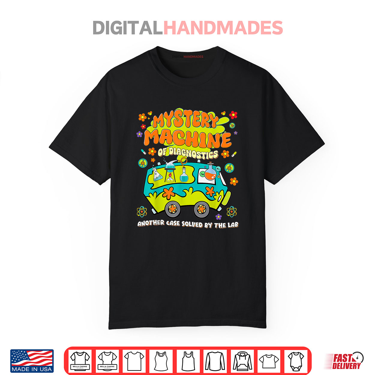 Med Lab Tech Lab Week 2025 Mystery Machine of Diagnostics Shirt Med Lab Tech Lab Week 2025 Mystery Machine of Diagnostics Shirt