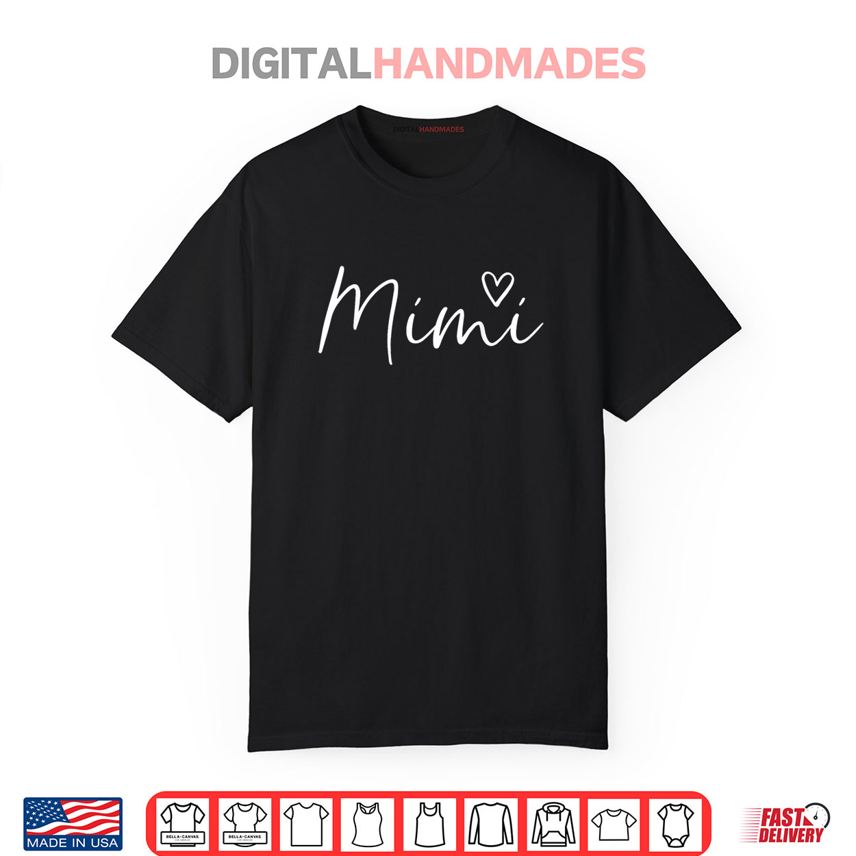 Mimi Gifts For Women Grandma Heart Mother’s Day Mimi Shirt