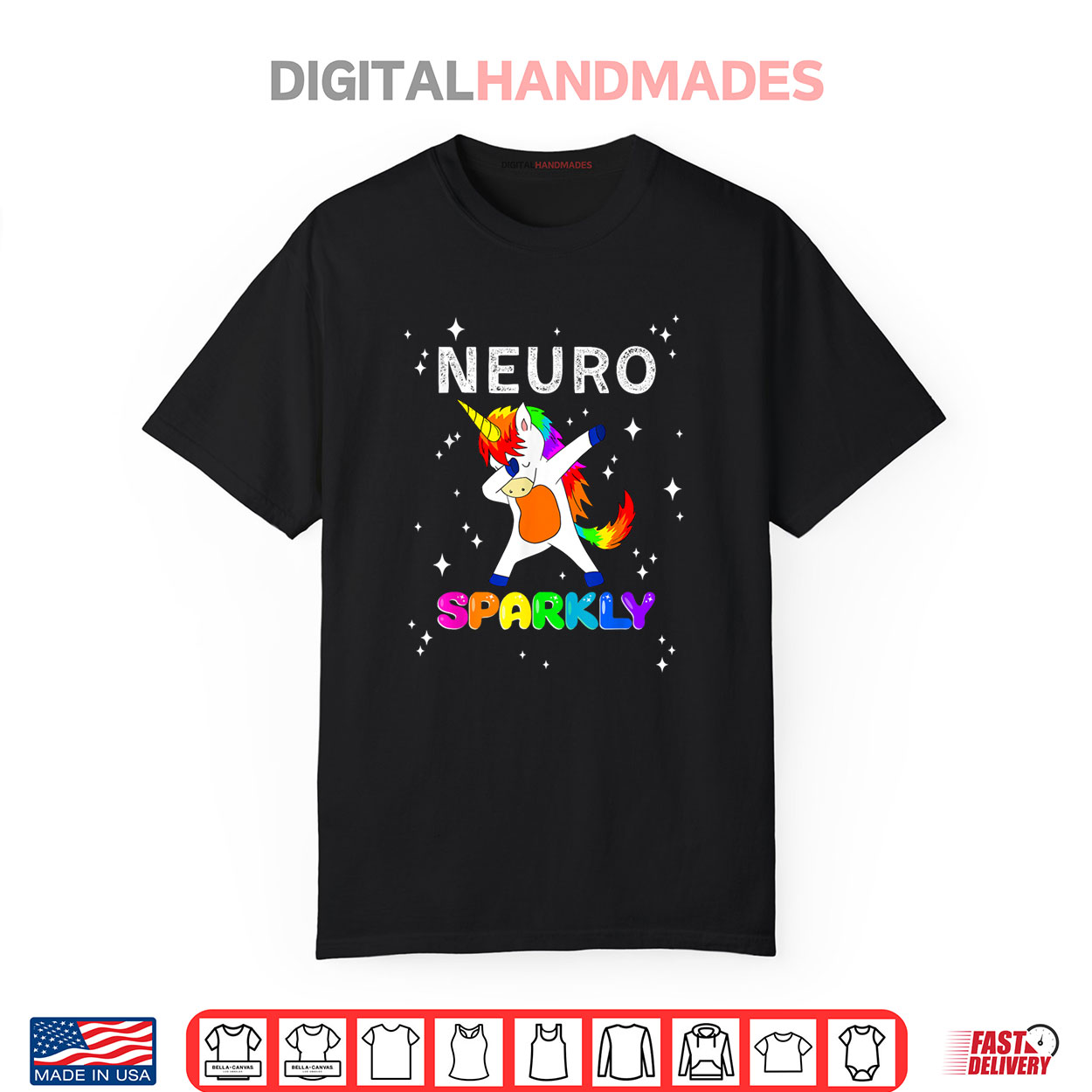 Neurodivergent Neurosparkly Neurodivergence Unicorn ADHD ASD Shirt Neurodivergent Neurosparkly Neurodivergence Unicorn ADHD ASD Shirt