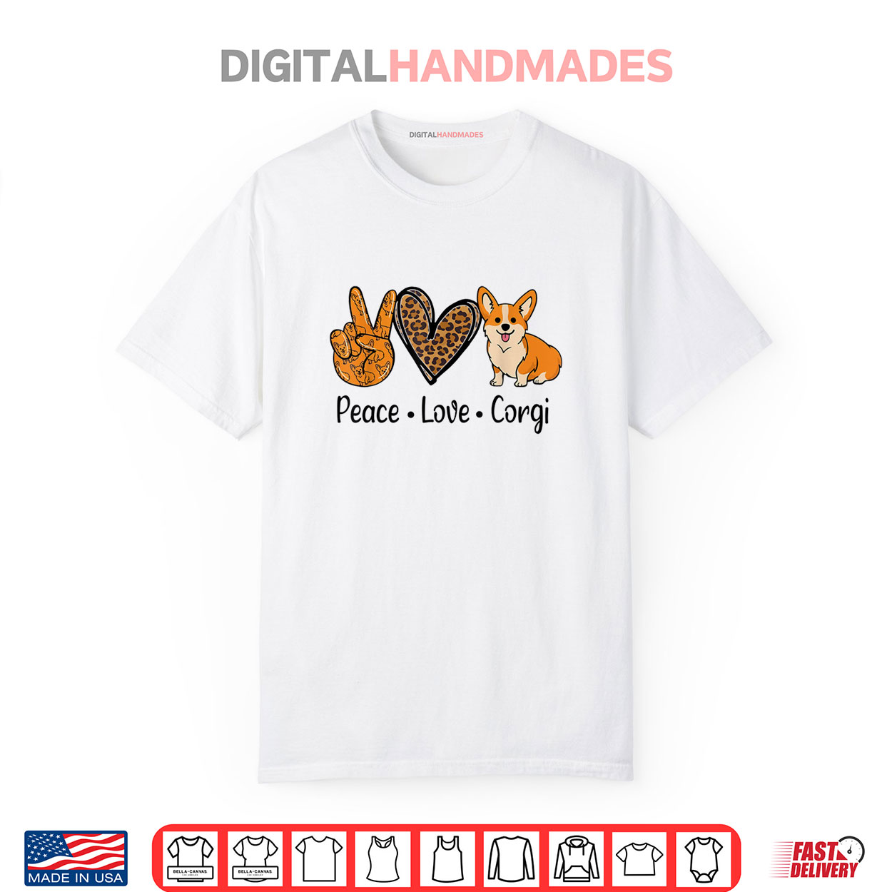 Peace Love Corgi Funny Dog Mom Mother’s Day Corgi Lover Shirt Peace Love Corgi Funny Dog Mom Mother’s Day Corgi Lover Shirt